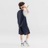 Duoduojia Boys' Summer Mesh Faux Two-Piece Basketball Set