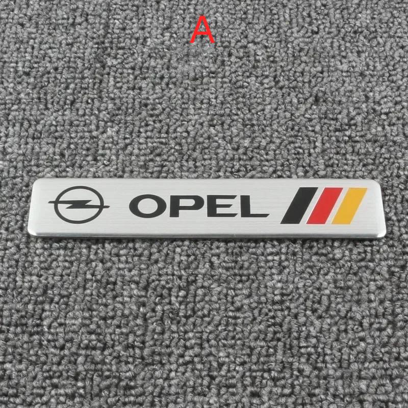 3D Aluminum OP/EL Car Emblem Badge Rear Trunk Sticker For Astra H G J Insignia Mokka Zafira Corsa Vectra C D Body Accessories