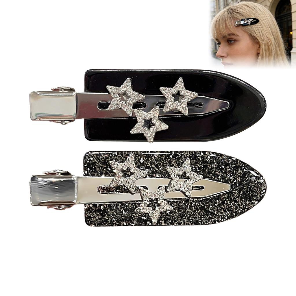 Metall-Stern-Haarspange für Pony, haarschonende Haarnadeln, unsichtbarer Halt, modische Haaraccessoires für Damen, Party, Hochzeit, Styling
