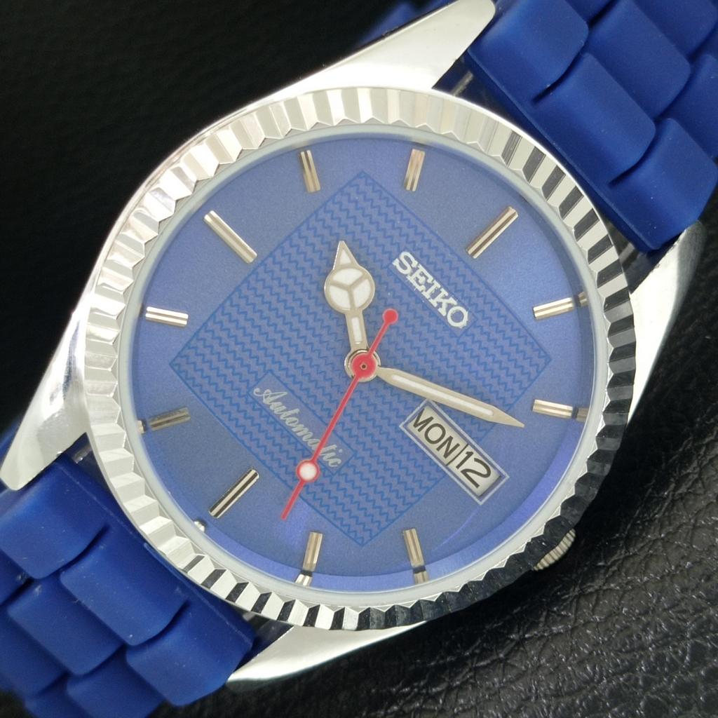 

ЯПОНСКИЕ ВИНТАЖНЫЕ ОТРЕМОНТИРОВАННЫЕ МУЖСКИЕ АВТОМАТИЧЕСКИЕ ЧАСЫ SEIKO 6309A С СИННИМ ЦИФЕРБЛАТОМ a443168-1