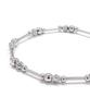Surgical Bar & Pleated Ball Point Bracelet (PLT-BR-117_SV)