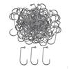 10 Carbon Steel 90 Degree Barbed Hooks Holder Black