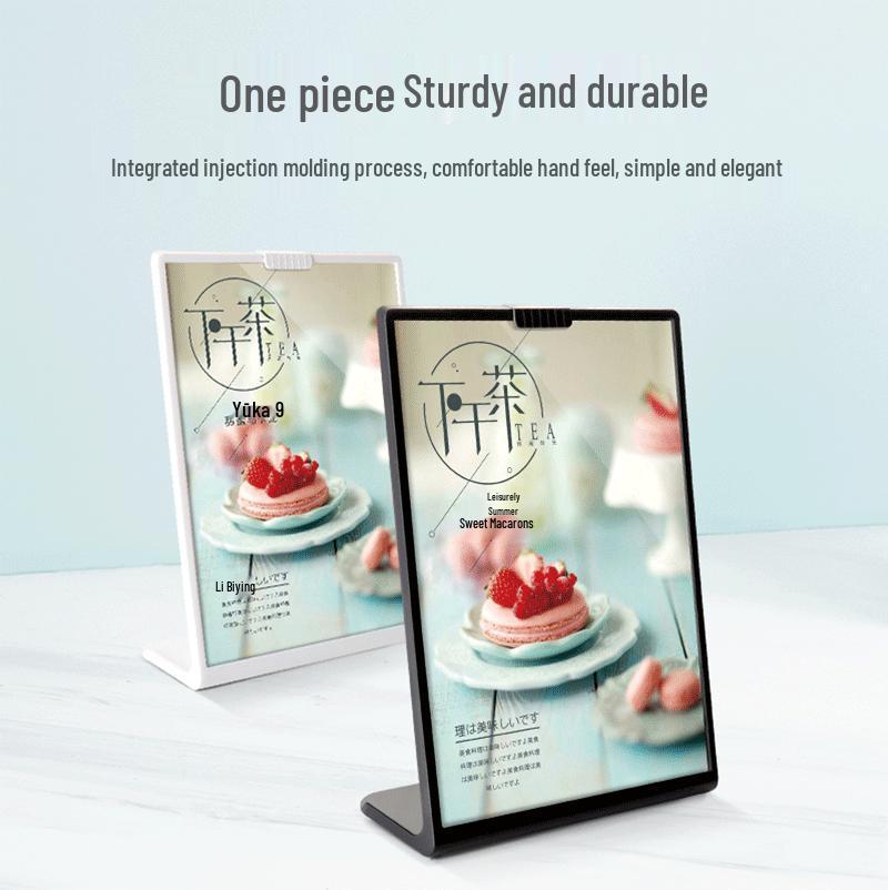 

Youhe Acrylic A4 Table Stand & Menu Display Holder Vertical A6 Black