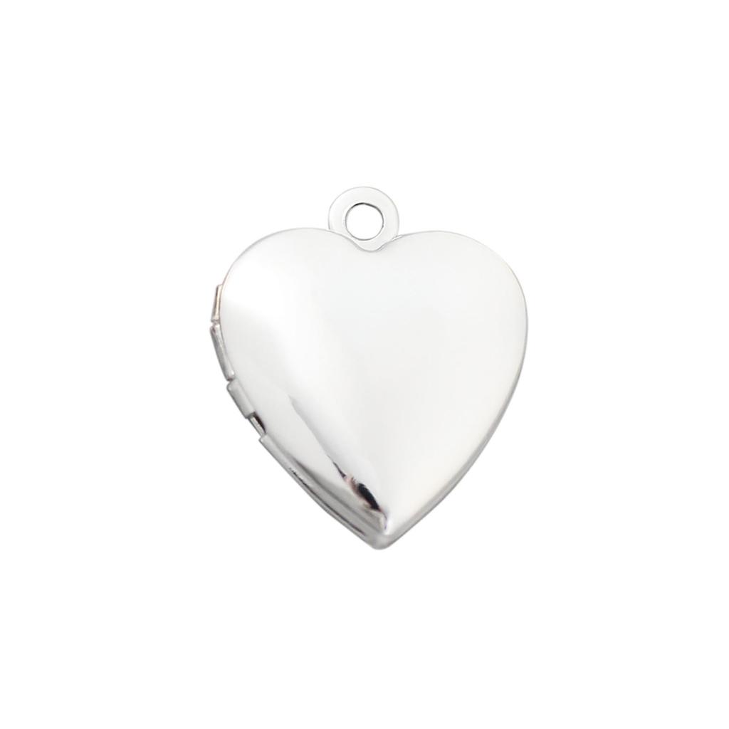 Gold-Plated Heart Photo Box Bracelet & Necklace Pendant - DIY Jewelry Accessories