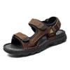 Genuine Leather Comfortable Men Sandals Summer Mens Casual Shoes Breathable Beach Sandals Fashion Cool Footwear Plus Size 38 -48