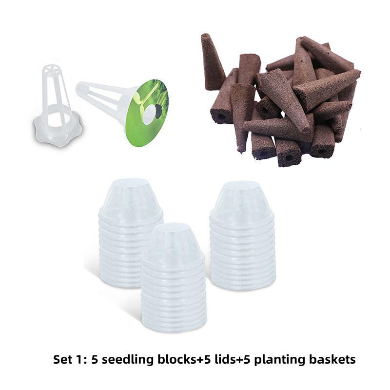 

15/30/80 шт. Корзина для выращивания растений Беспочвенное выращивание Посевной блок Блок из губки для рассады для гидропонного выращивания Садовые принадлежности