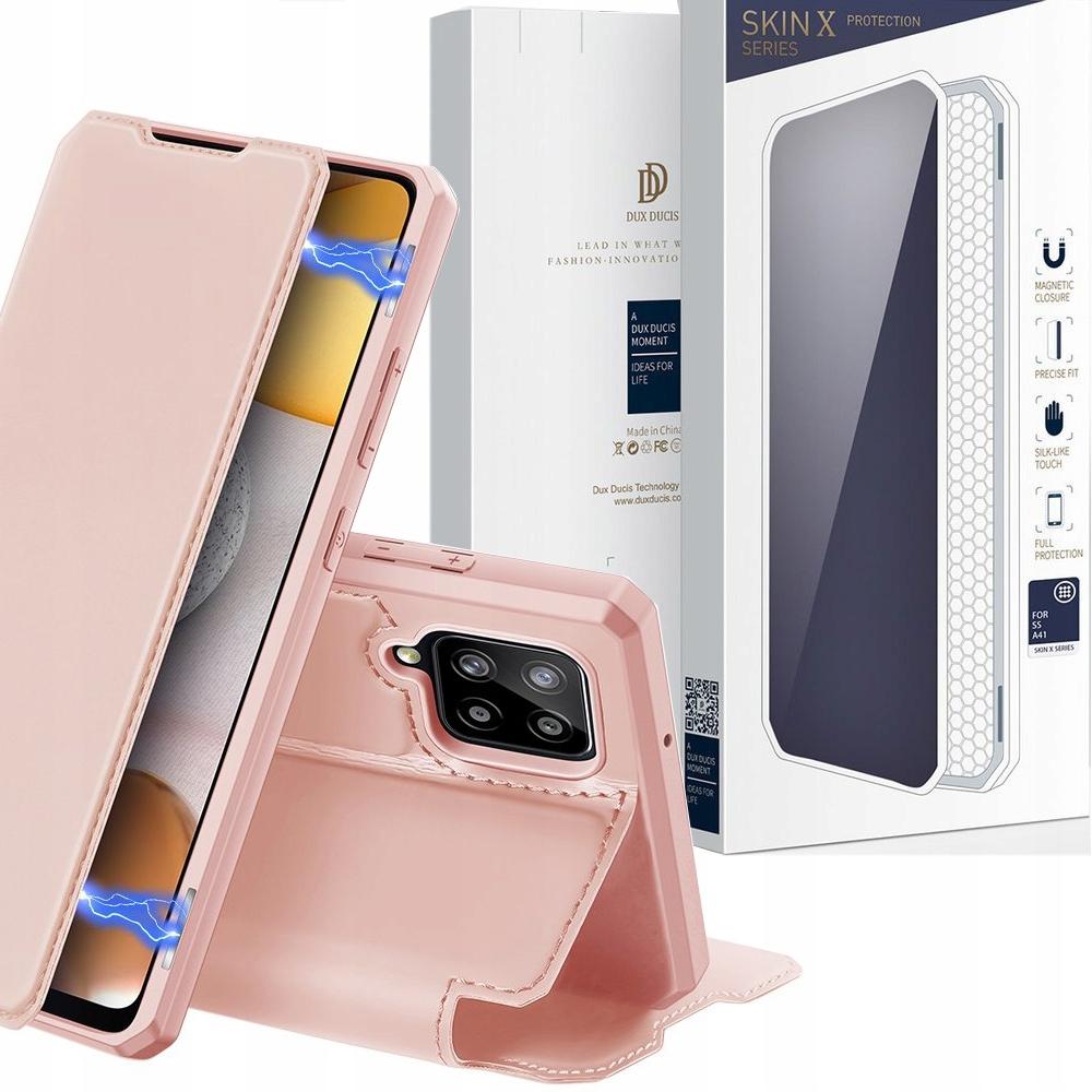 Dux Ducis Skin X Kabura Etui Pokrowiec Z Klapką Samsung Galaxy A42 5G Różowy