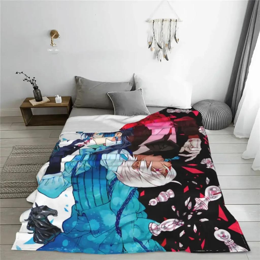 The Case Study of Vanitas Anime Deken Flanel Textiel Vanitas no Karte Dunne Worpdeken voor Beddengoed Kantoor Pluche Dunne Quilt
