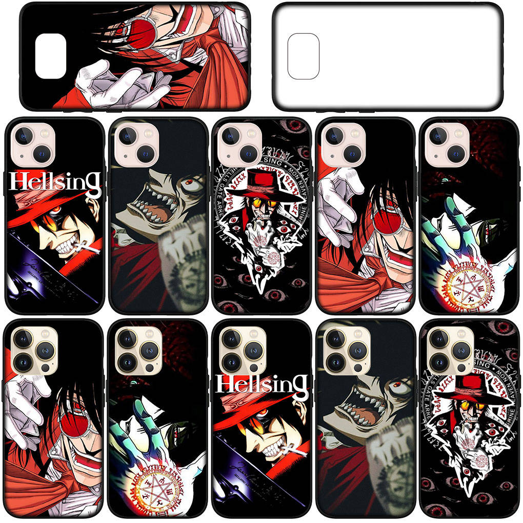 Cover for iPhone 16 15 Xiaomi Redmi Note 14 13 12 11 Pro Max X 8 9 16e Samsung Galaxy S25 S24 S23 Moto G85 G75 OPPO Huawei Hellsing Alucard Phone Case