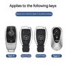 1pcs Leather Car Smart Key Case Cover Shell Fob Holder For Mercedes Benz A B C E S  R-Class C43 CLA GLB GLC GLK SLK SL Vito W20