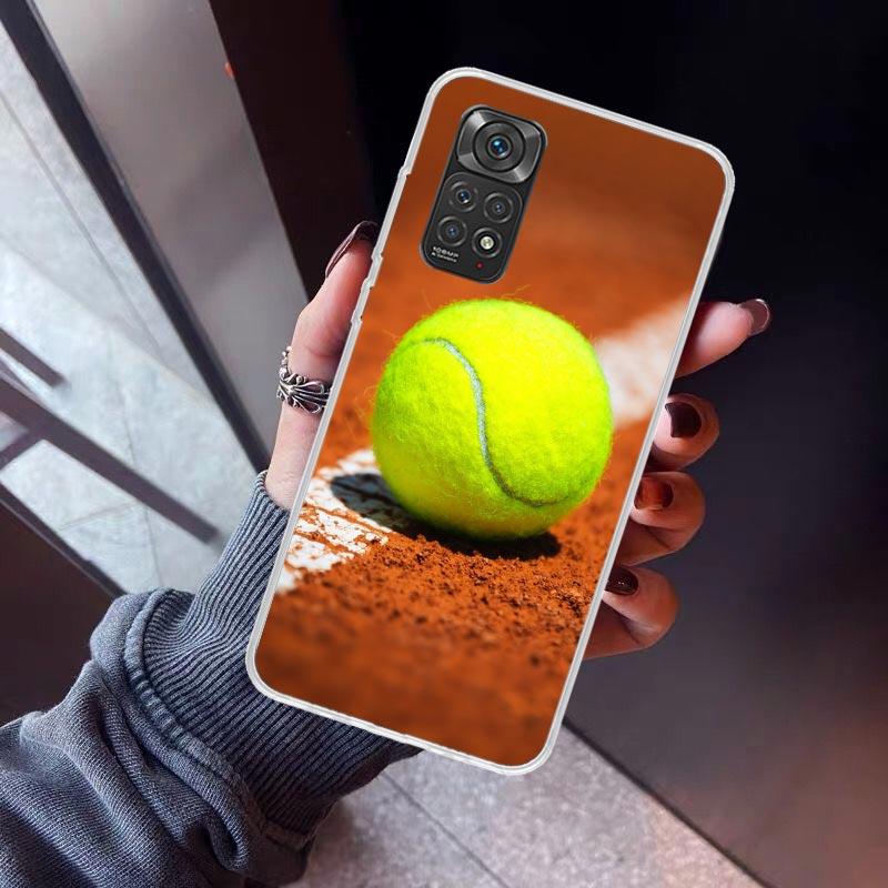 

Tennis Sport Phone Case For Xiaomi Redmi Note 10 11 12 13 14 15 Pro Plus 11S 12S 14S 11T 11E 10S Soft TPU Back Cover Redmi Note Redmi Note 13 4G