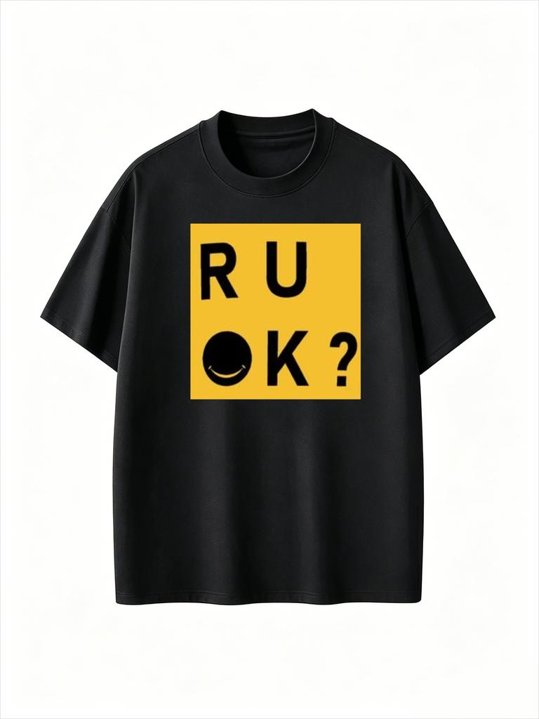 R U Ok Suitable for Are You Okay Tshirts Plussize Tops Mens Quickdrying Sublimation Tshirts Vintage T Shirt Men T Shirt