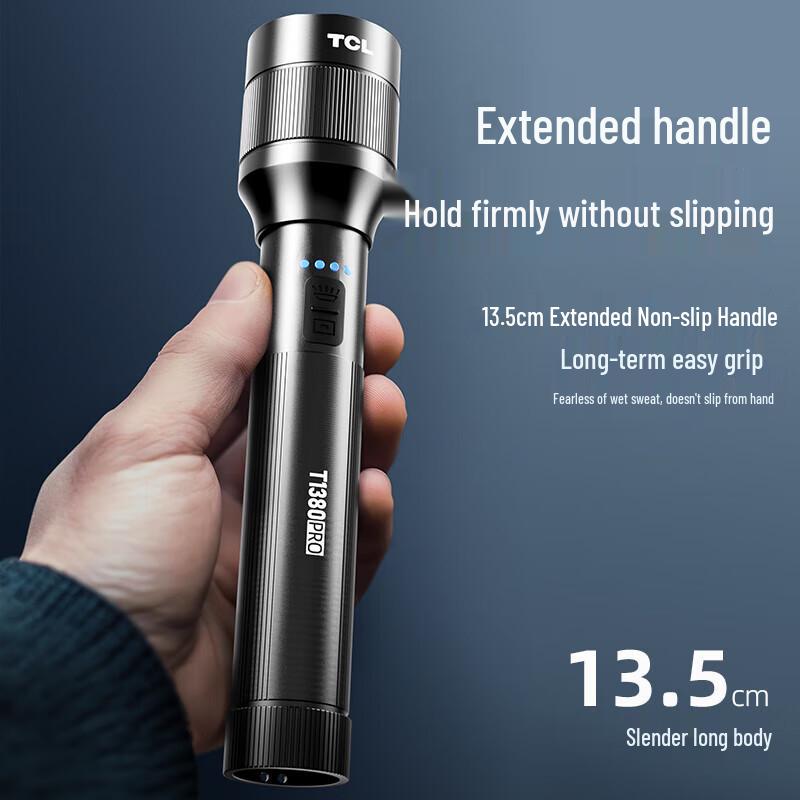 TCL Tactical Super Bright Rechargeable Flashlight