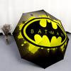 Motivo di Batman, ombrello pieghevole automatico, design portatile e pieghevole, 8 stecche, un regalo di Natale o di compleanno.
