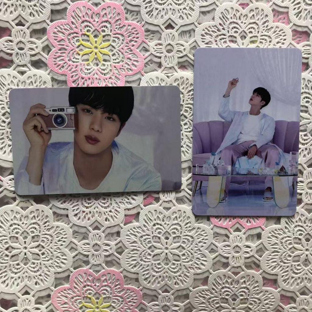 [USED] BTS Bangtan BE Lucky Drop Unreleased Korean Jin Trading Cards (2 Cards)