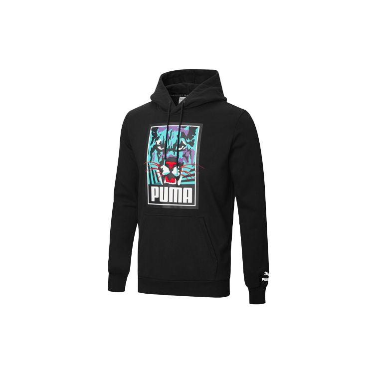 

Puma Толстовка с капюшоном и длинным рукавом, мужская толстовка, черная 596632-01 L