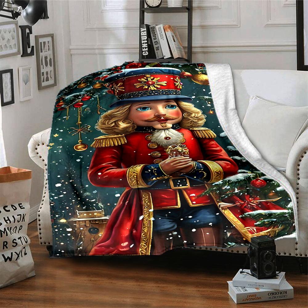1Pc Golden Stars Night Sky Blanket Soft And Comfortable Casual Warm Camping Travel Christmas Halloween Gift M91736