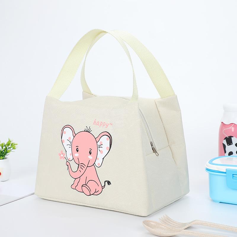 New Cartoon Lunch Box Bag Waterproof Picnic Bag Food Cooler Bags Portable Handbag Thermal Insulated Lunch Bag Women Kids Tote