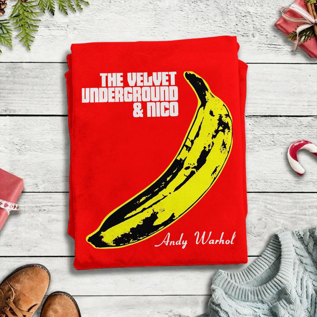 Banana The Velvet Underground Unisexs T Shirt Novelty Tee Shirt Short Sleeve O Neck TShirt Pure Cotton Plus Size Clothes