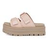 UGG Clem Skórzane Wygodne Grube Podeszwy Modne Sandały Sandały Damskie Różowe Brązowe 1118771-QSD