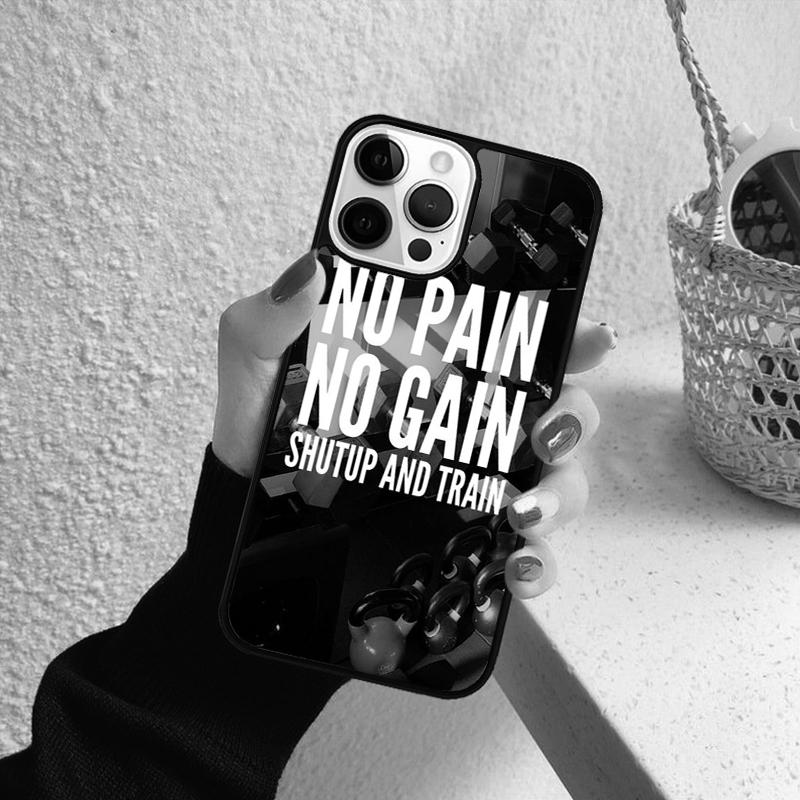 Coque de téléphone inspirante et motivante pour la salle de sport pour iPhone 17 Air 16 15 14 12 13 PLUS 11 PRO MAX Coquille Fundas