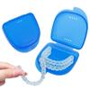1Pcs Colorful Dental Braces Retainer Case Denture Tray Box Vent Holes Mouth Guard Aligner Braces Denture Box