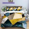 Abstract Geometric Pattern Bedding Quilt Set Quilt Cover Pillowcase Home Decoration Birthday Gift (1 * duvet cover + 2 * pillowcase, without core)