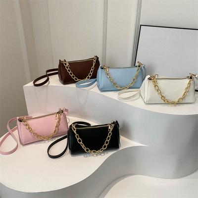 Korean Style Simple Casual New Style Spring Personalized Retro Chain Fashionable One-shoulder Crossbody Underarm Women's Bag