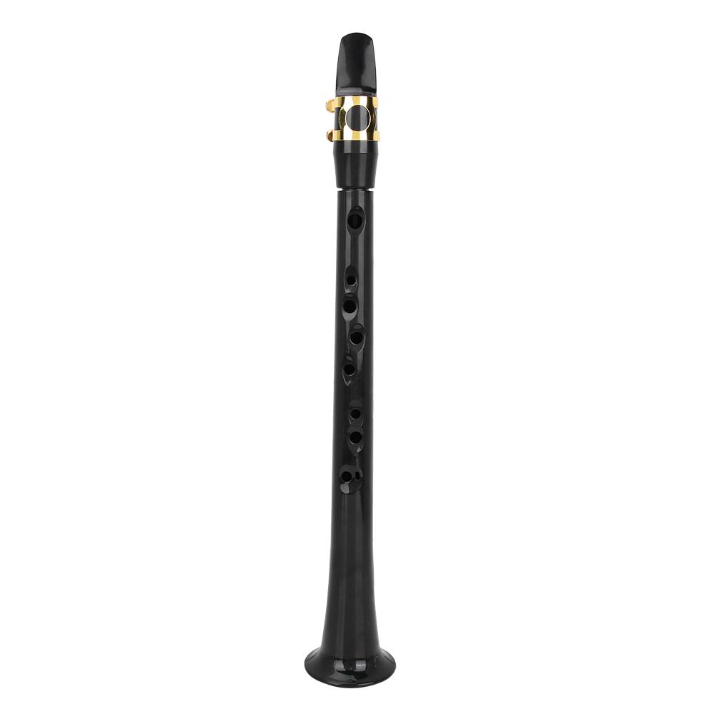 Portable Pocket Saxophone Practice Sax with Reed Bag Woodwind Instrument Bb Tune