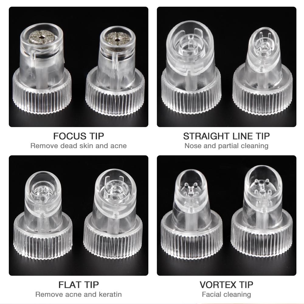 Mikrobläschen Mitesserentferner Kleine Bläschen Gesichts-Tiefenreinigungsmaschine Tragbare Aqua Peeling Maschine Vakuum Mitesserreiniger