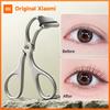 GECOMO Professional Eyelash Curler with Replacement Silicone Pads Wide Angle No Pinch Lash Lift Tool Long Lasting Curl Makeup