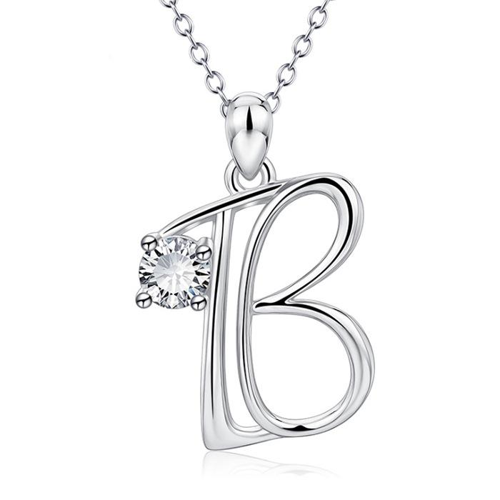Fashionable 26 Letter Rhinestone Necklace Elegant Personalized Pendant Choker Stylish Versatile Jewelry Accessory For Women