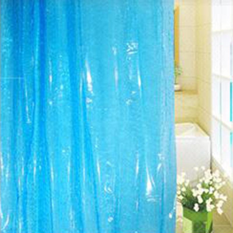 1PCS 180x180cm 3D Bathroom Bath Shower Curtain Transparent Thicker Waterproof Curtain