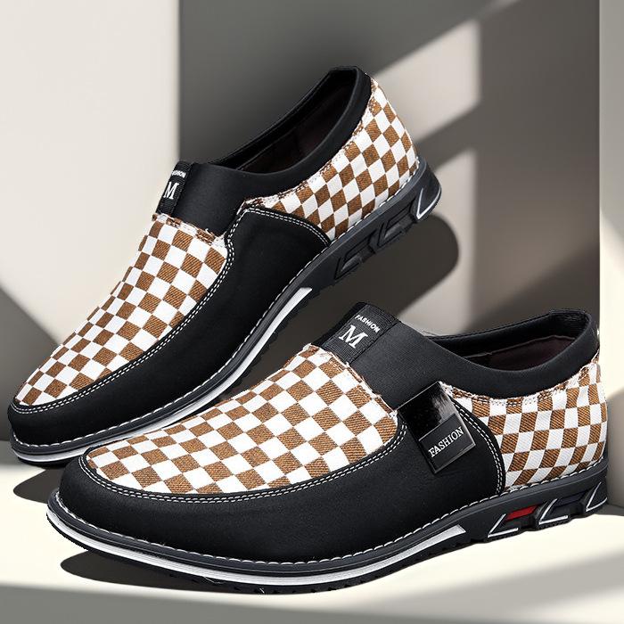 

Мужская обувь новая большой размер мужская обувь дышащая нескользящая британский стиль 48 деловая повседневная кожаная обувь 49 мужская на одном педале 50 50