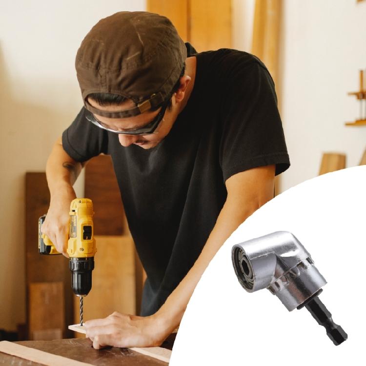 105 Degree Right Angle Driver Drilling and Driving Power Screwdriver Drill Attachment Adapter with 1/4inch Hex Shank