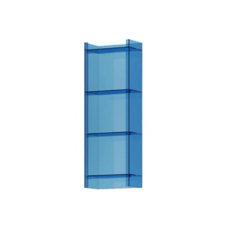 Rainbow Light Luxury Small Bookshelf Balcony Narrow Cabinet Floor Standing Shelf Handbook Against Wall Storage Cabinet Shadow