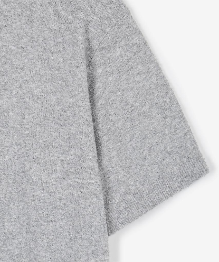 Tienjiti Terry Crewneck Knit (Melange Gray) Tnsw6E203G2