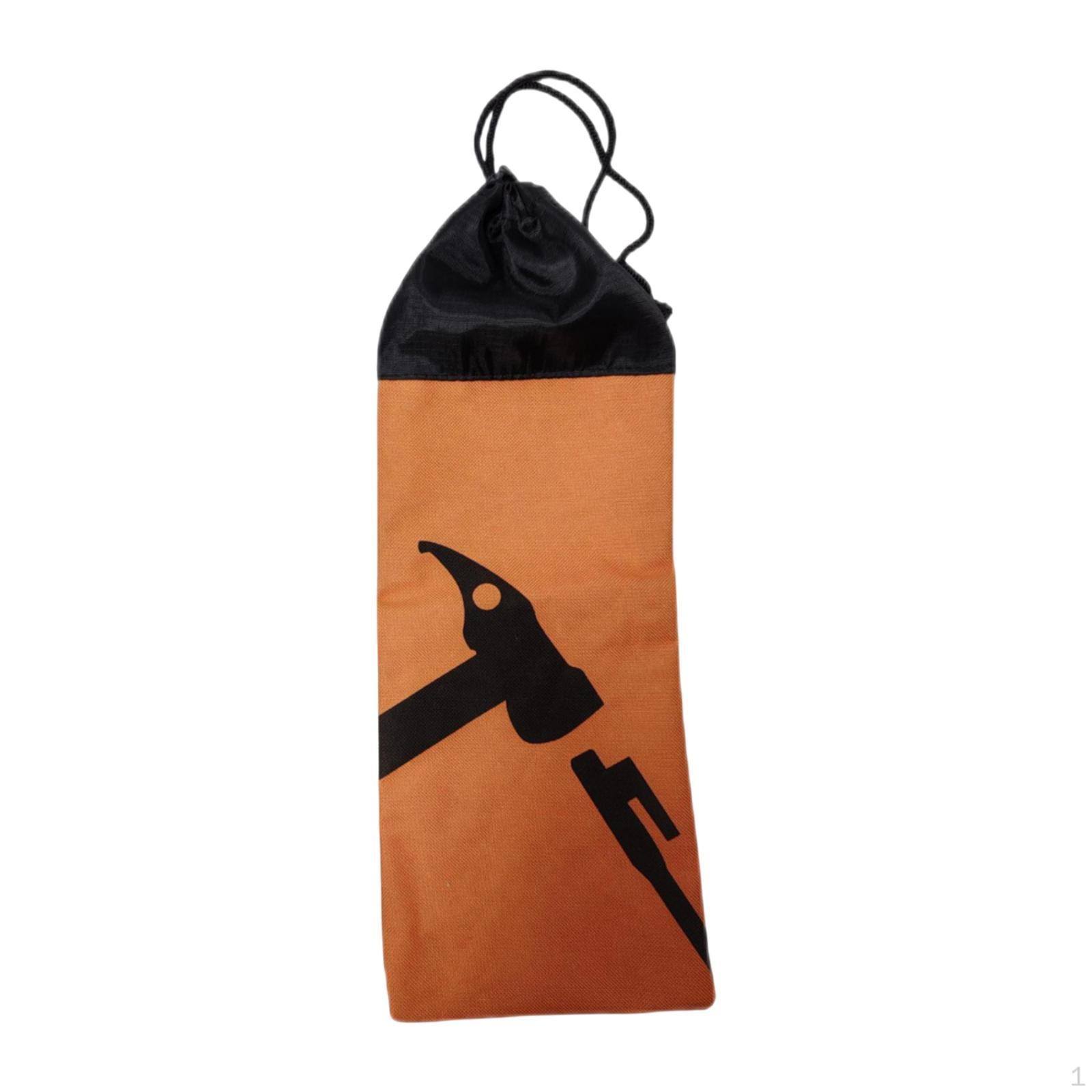 

Сумка для хранения колышков палатки с завязкой для активного отдыха оранжевый