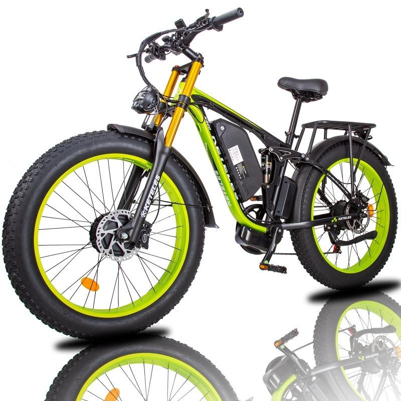 KETELES K800Pro Dubbele 1000W 2000W All Terrain 26x4.0 Dikke Band Hydraulische Schijfrem Elektrische Fiets