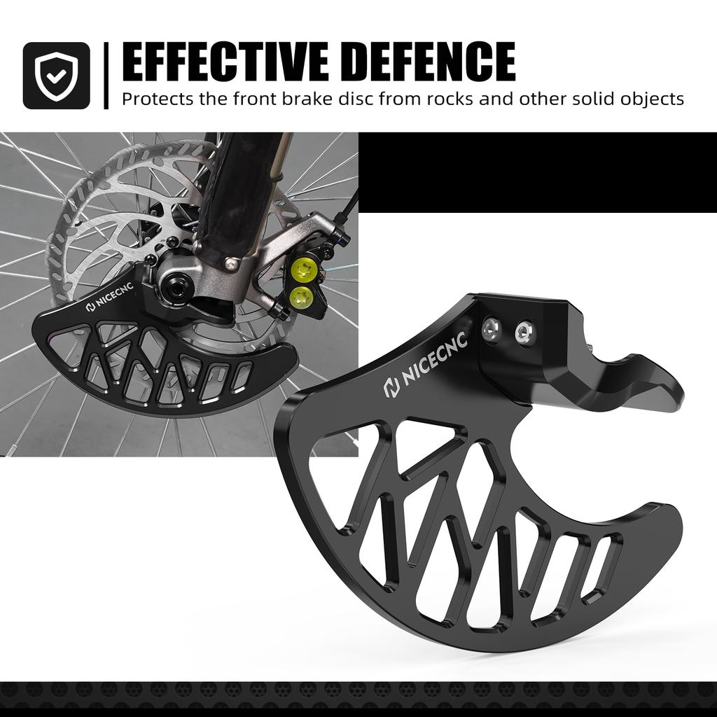 NICECNC For Surron Light Bee X For SUR-RON Light Bee S L1E Front Rear Brake Disc Guard Front Fork Leg Guard For Segway X160 X260
