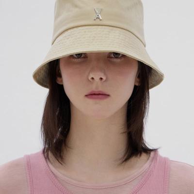 VA Stud Basic Bucket Hat Beige