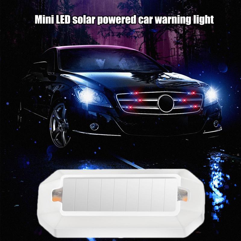

Solar Warning LED Lights Self-Adhesive LED Light For Car Warning Intelligent Vibration Sensor Instant Turn On Automotive червоний