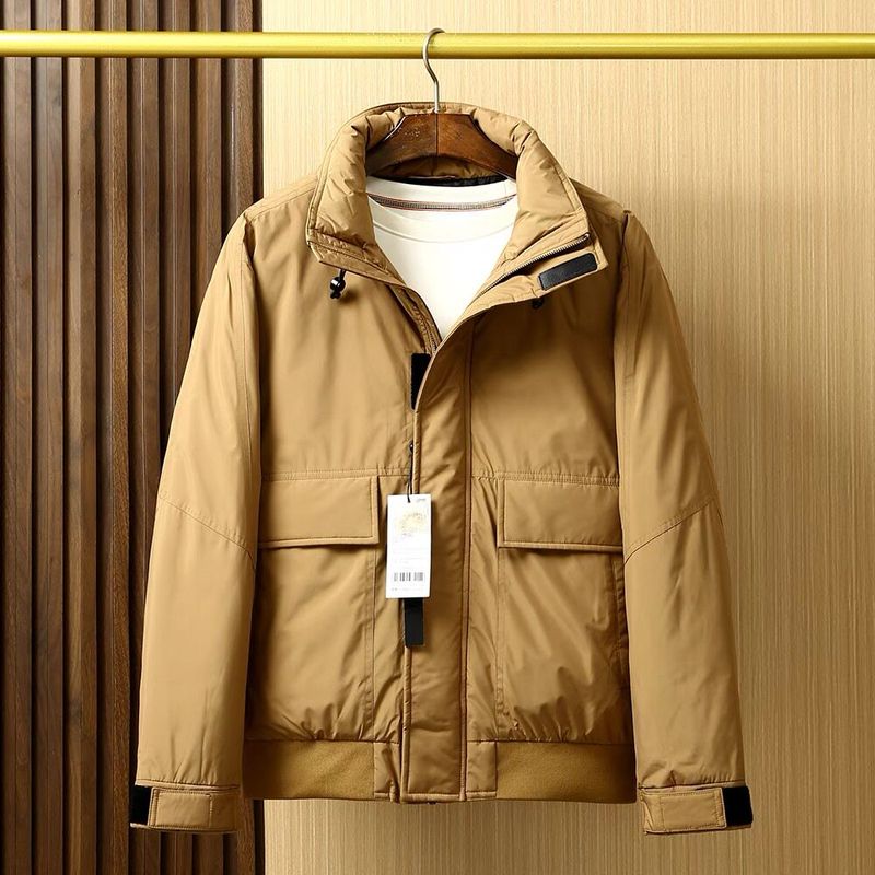 Mountain-Style Outdoor Functional Workwear Stand-Collar Down Jacket for Men, Winter Thickened Cotton-Padded Jacket, Export Men's Cotton Coat