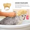 Waterproof Pet Bathing Cap Reusable Adjustable Rubber Band Cat Shower Cap PU Comfortable Ear Protection Pet Cap Grooming Tool