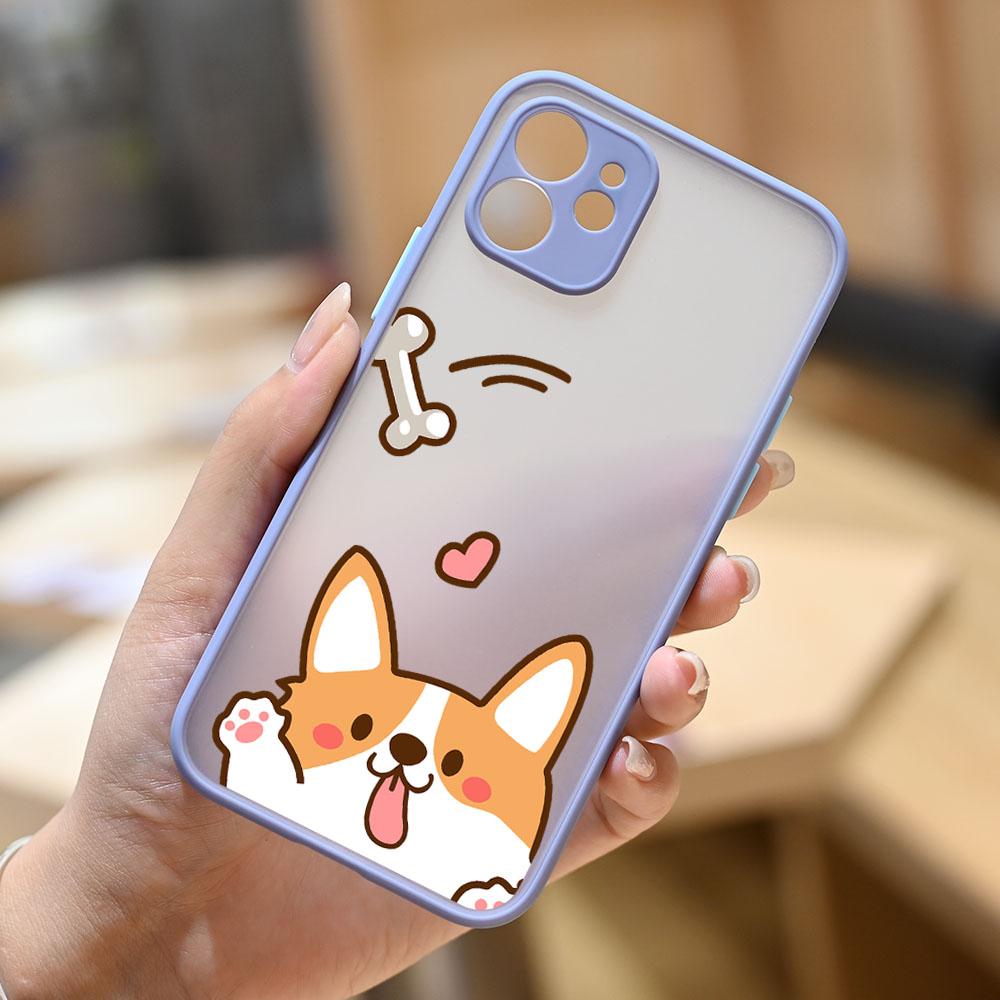 Roztomilý Krásný Vzor Psa Corgi Nárazuvzdorný Kryt na Telefon pro APPLE iPhone 11 12 13 14 Pro XS Max XR X 7 8 Plus SE Mini Silikonový Kryt