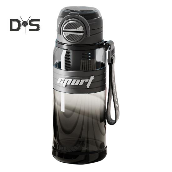 

Бутылка для воды для фитнеса с крышкой-соломинкой Flip-top объемом 800 мл, спортивная бутылка из поликарбоната без содержания бисфенола А, герметичная, режим двойного питья, с защитой от пота, для питья воды в спортзале 800ML чёрный