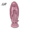 Artystyczna Ozdoba Stołowa Matka Boża z Guadalupe Statua Religijna Figurka Dziewicy Mary Rzeźba z Żywicy Egzotyczne Akcesoria do Domu Inspirująca