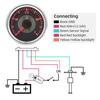 MAIMEIMI Retro Classical 2"52MM 240-33ohm Fuel Level Gauge with Sensor Red Backlight Oil Tank Meter Waterproof for Car Boat