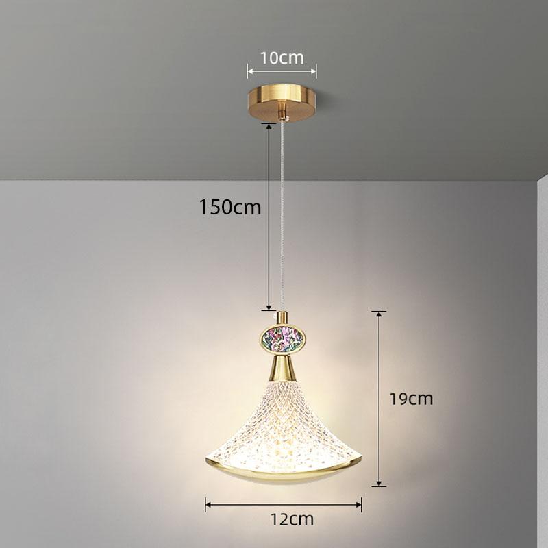 Nordic Crystal LED Pendant Lights Indoor Lighting For Home Dining Tables Living Room Decoration Hanging Lights Bedroom Bed Lamp