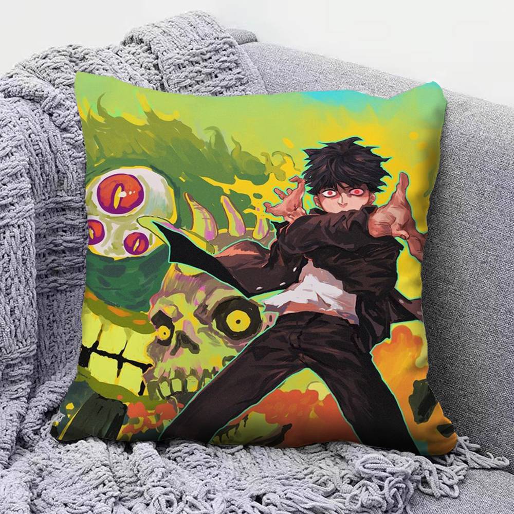 

Mob Psycho AAnime Pillow Covers Home Sofa Cushion Covers and Aecorative Custom 30X30cm